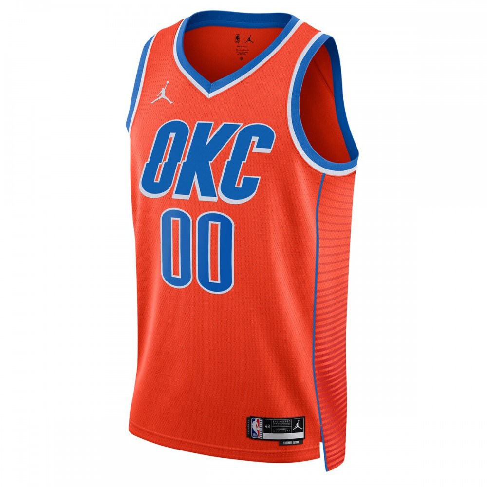 Oklahoma City Thunder Jordan Brand Unisex 2022/23 Swingman Custom Jersey - Statement Edition - Orange-Pro Kit Vault | Brand New 26/27 Sports Jerseys